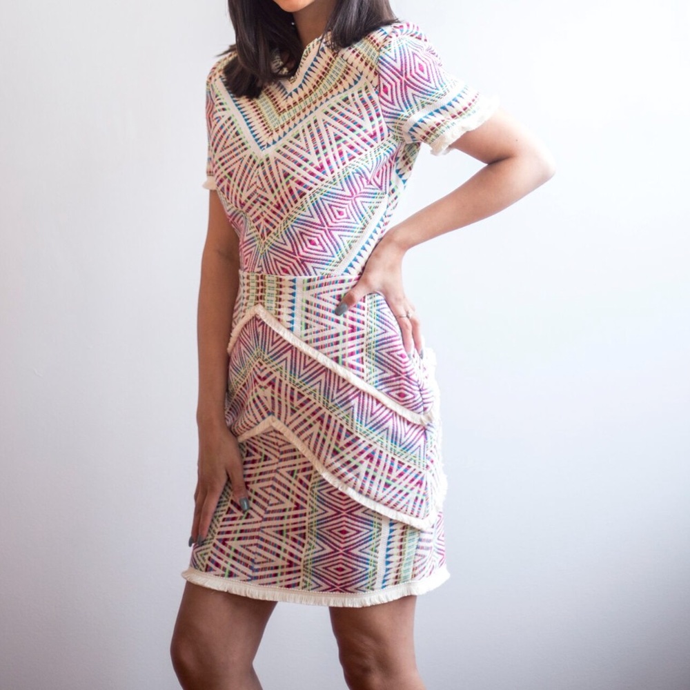 Adelyn Rae Jaylene Woven Jacquard Dress